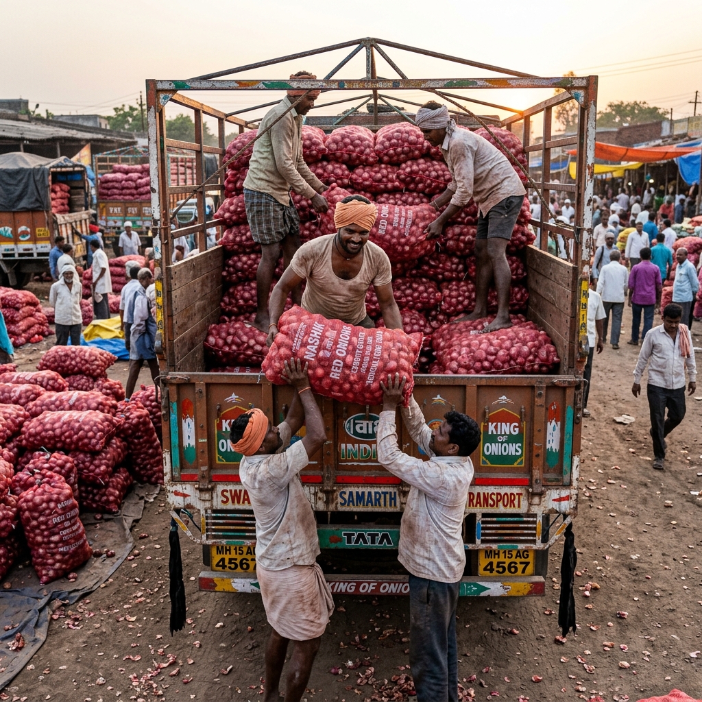 Onion Container Loading